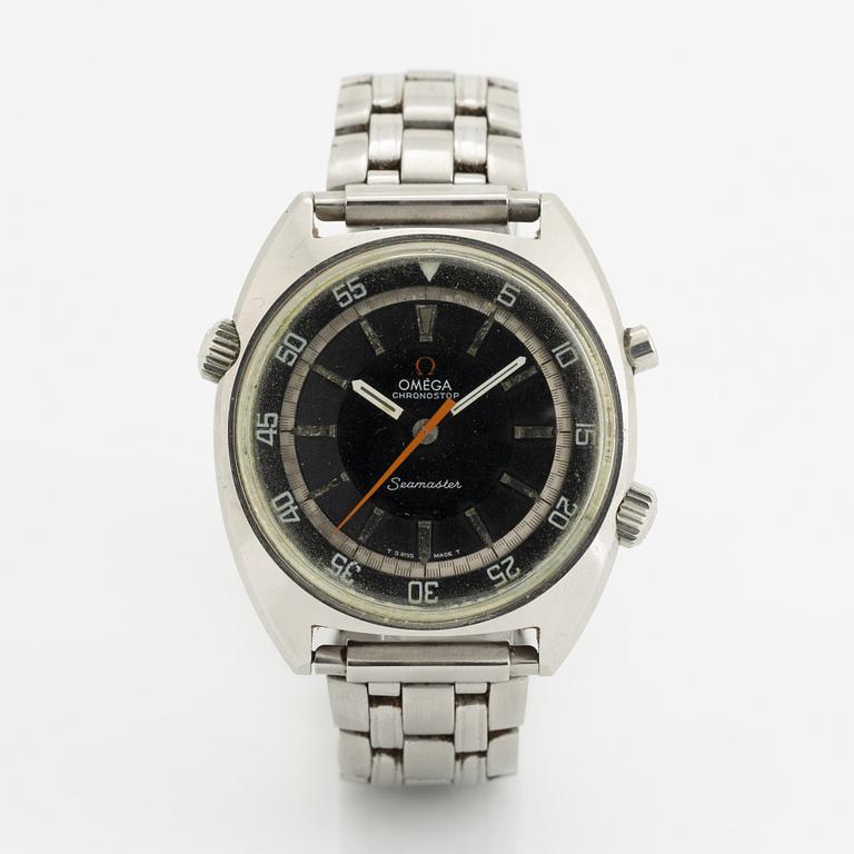 Omega, Chronostop, Seamaster, chronograph, wristwatch, 41 mm.