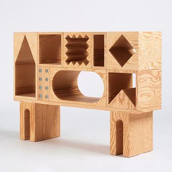 Erik Olovsson, & Kyuhyung Cho, a "Room-collection-shelf", Studio E.O., his own studio, Stockholm 2020.