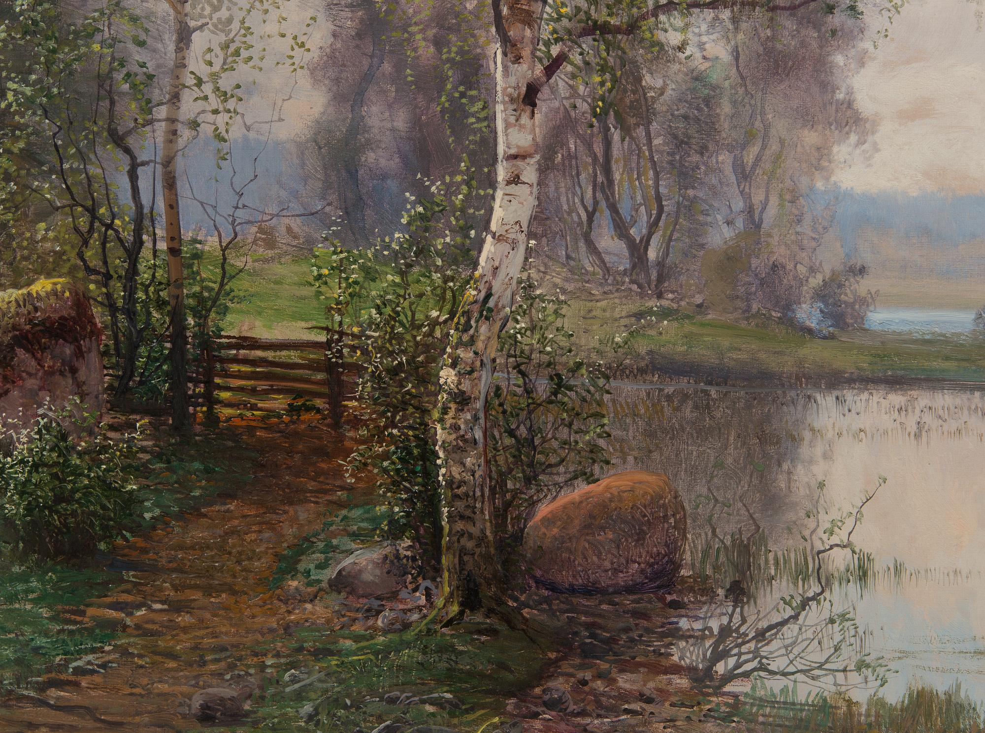 Johan (John) Kindborg, Landskap med Björk.