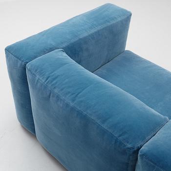 Modular a three-piece 'Mags Soft' modular sofa, HAY, Denmark.