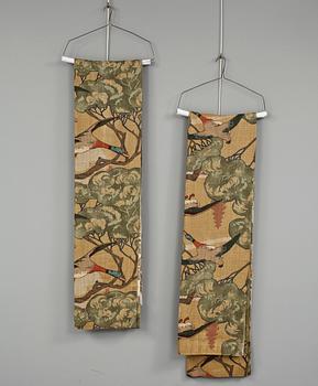 GARDINLÄNGDER, ett par, "Flying Ducks", Mulberry, England, 1900-talets fjärde kvartal.