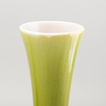 A pair of Rörstrand creamware vases, circa 1900.