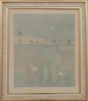 EINAR JOLIN, färglitografi, signerad och numrerad  195/360.