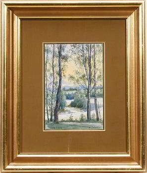 Ellen Jolin · ELLEN JOLIN, akvarell, sign o dat 1906.