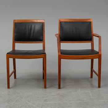 A set of table and chairs by Bertil Fridhagen for Bodafors.