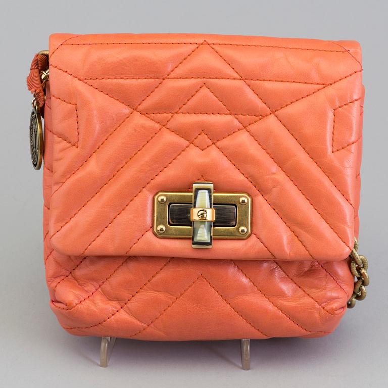 A LANVIN "Happy Mini" QUILTED LEATHER SHOULDER BAG.