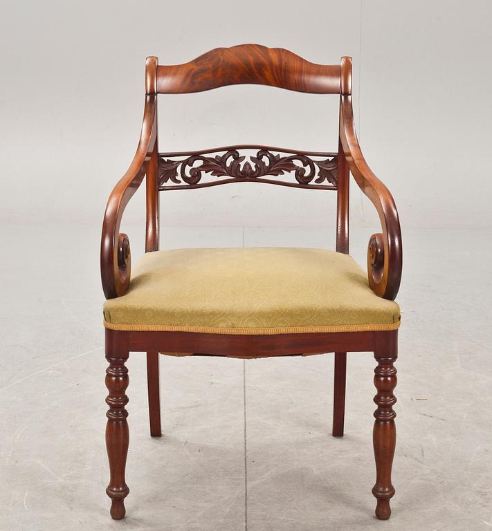 KARMSTOL. Senempire, 1800-talets mitt.