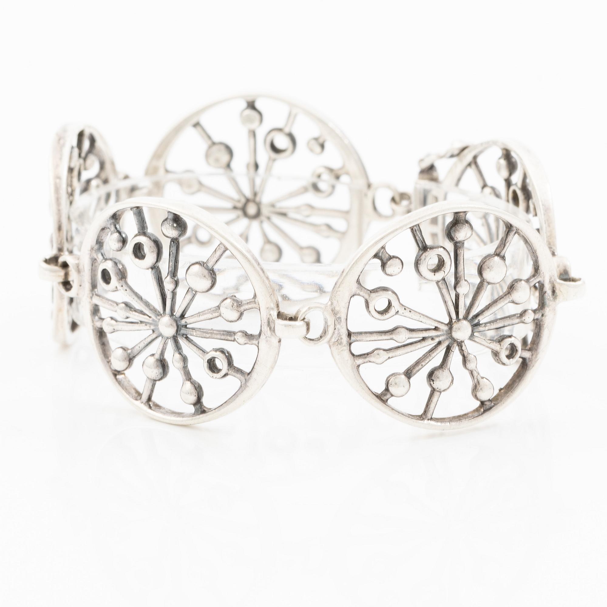 Jorma Laine, Bracelet, Jorma Laine, silver, Kultateollisuus Oy, Turku 1970.