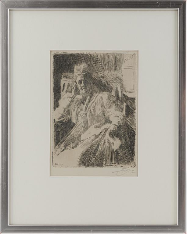 Anders Zorn, "Änkedrottning Sophia".