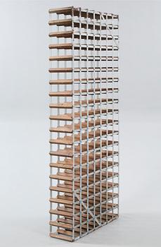 A wine rack from Farrow & Jackson, England, 20th century.