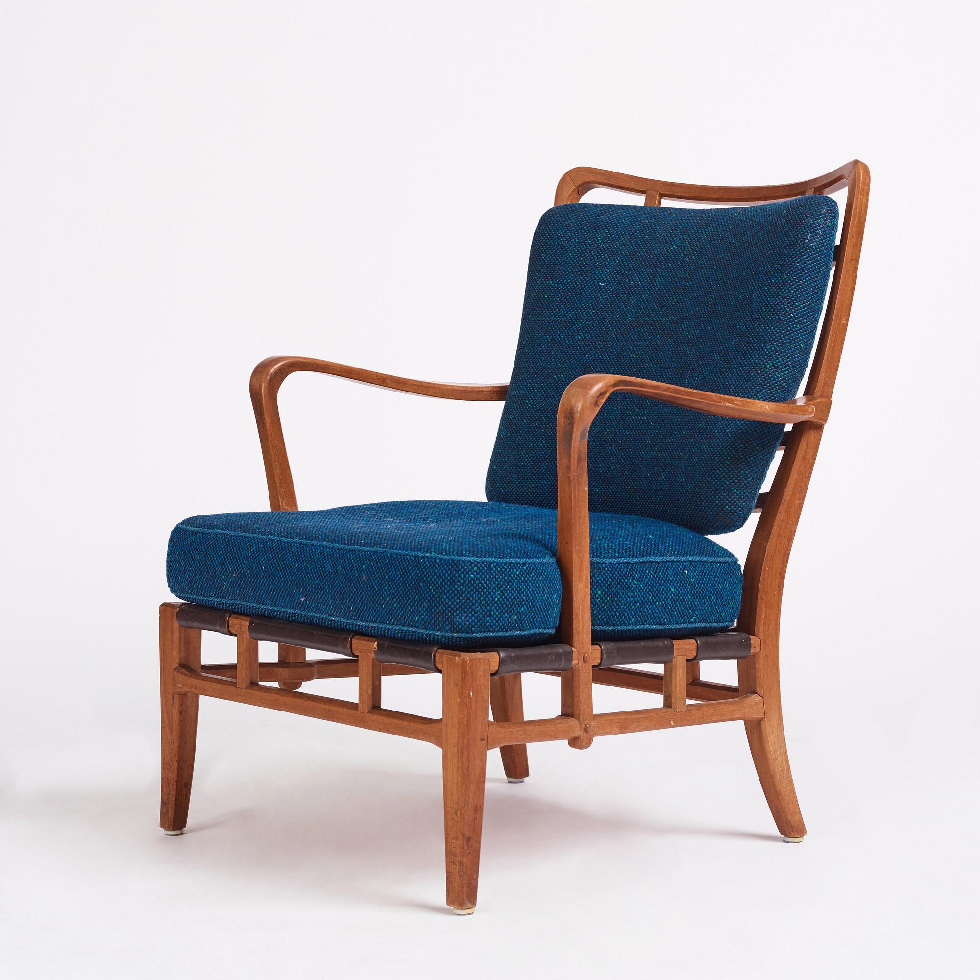 Carl-Axel Acking, an easy chair, "NK Hantverk" Nordiska Kompaniet, 1940s. Provenance Carl Axel Acking.