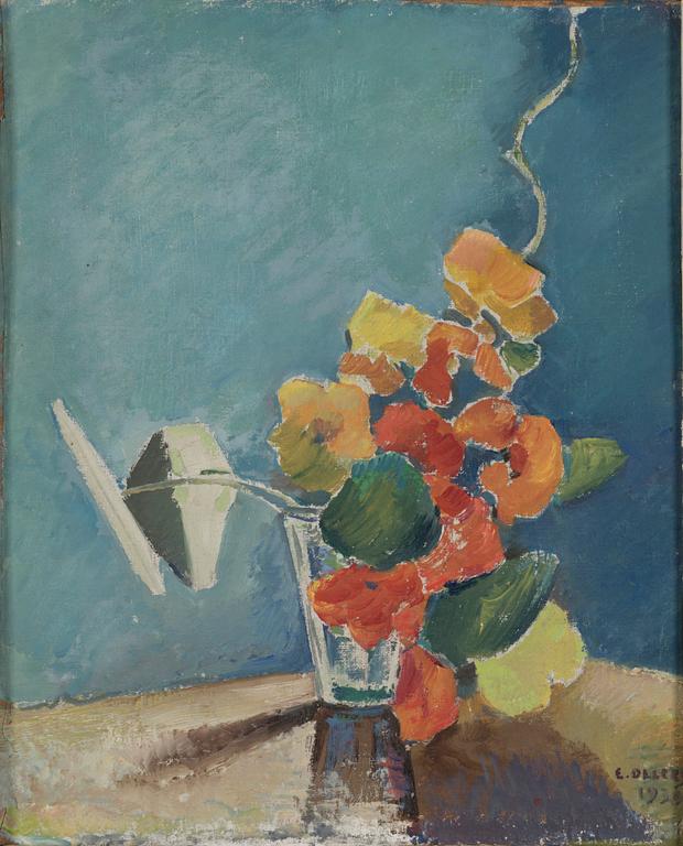 EDVIN OLLERS, oil on panel, signed and dated 1930.