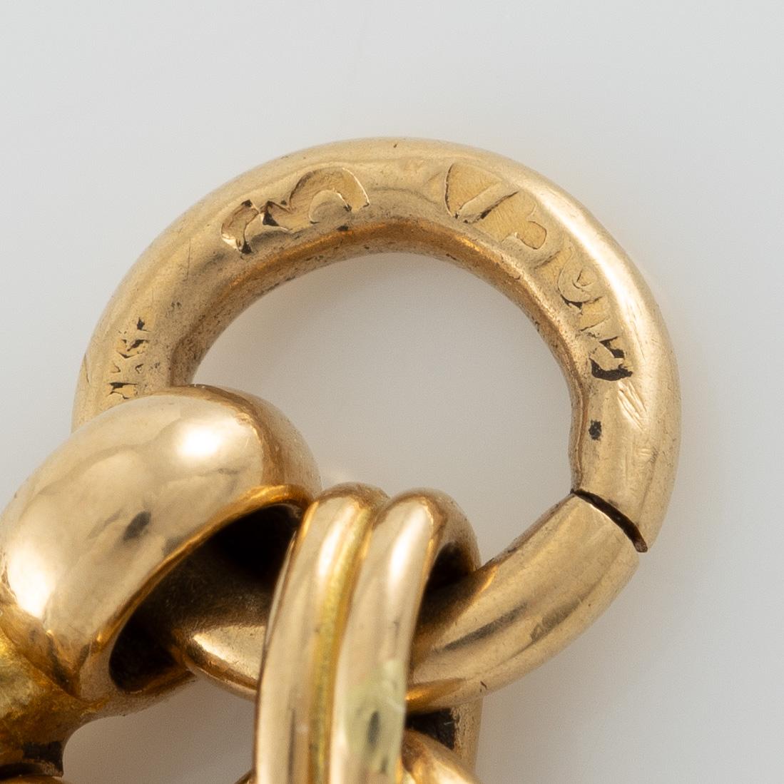 Zenith, pocket watch, 14K gold, hunter, with chain in 18K gold, 51.5 mm.