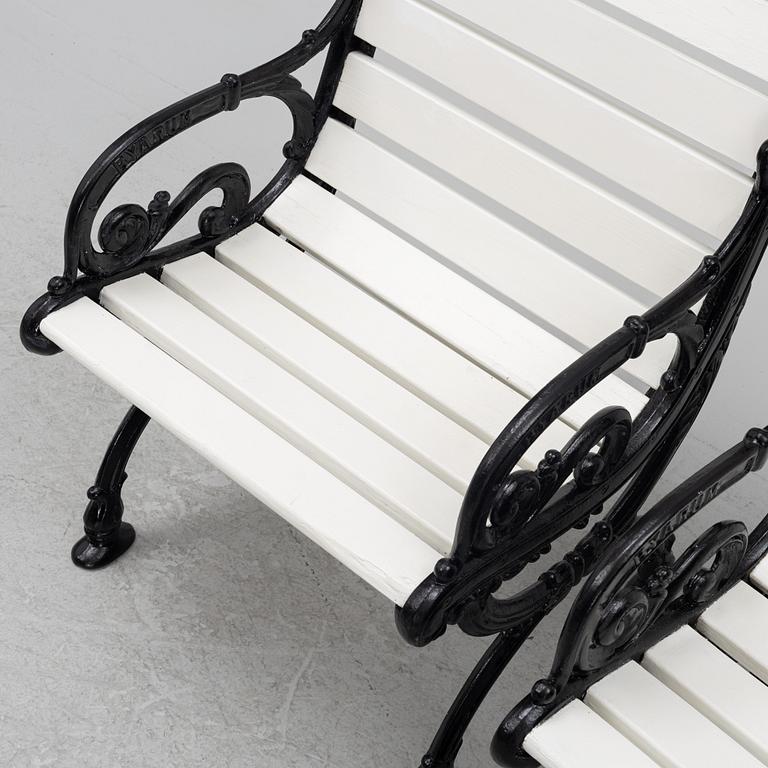 A pair of garden chairs, Byarum, later part of the 20th Century.