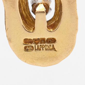 Juhani Linnovaara, "Legato", halssmycke, 18K guld, briljantslipad diamant, Lapponia 1978.