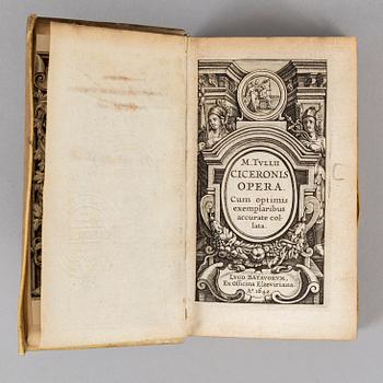 Cicero, Elzevir edition of 1642 (9 vol).