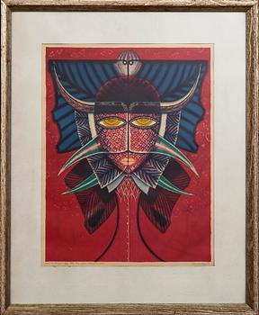 MAX WALTER SVANBERG, a signed and numbered colour lithograph.