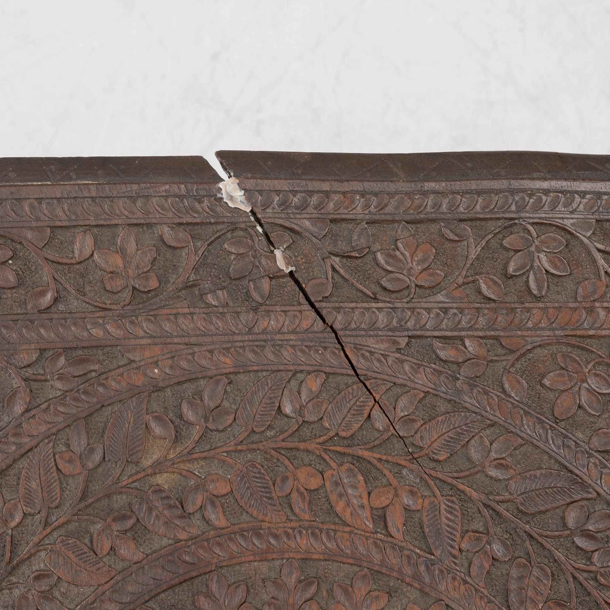 An Anglo-Indian hardwood folding Table, North India, circa 1880. .