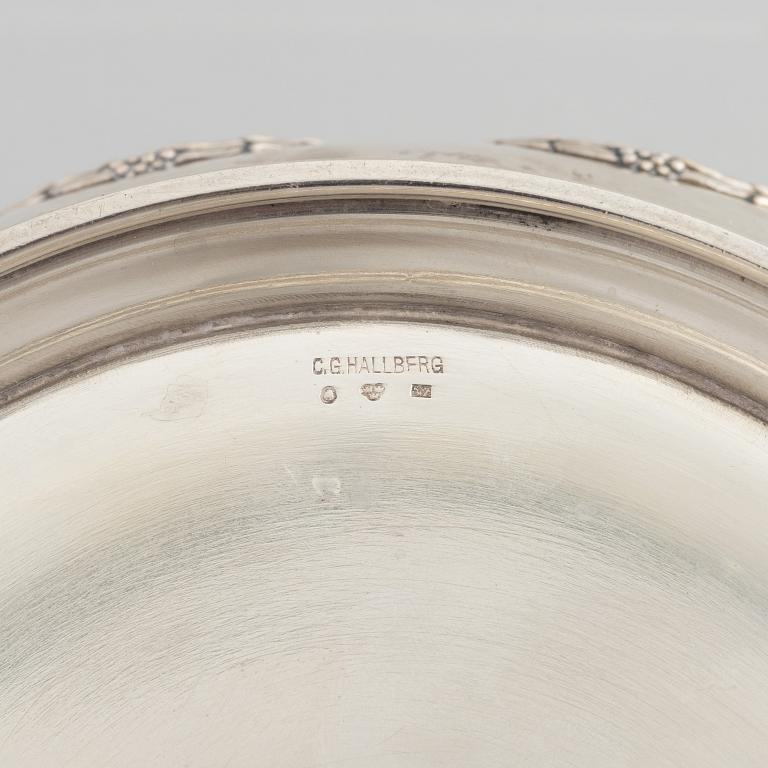 A Swedish Silver Bowl, mark of C.G. Hallberg, Stockholm circa 1920.