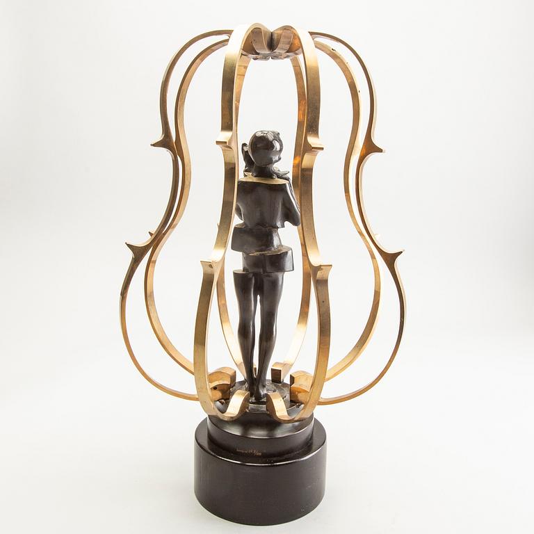 Fernandez Arman, a bronze sculpture signed and numbered 7/100.