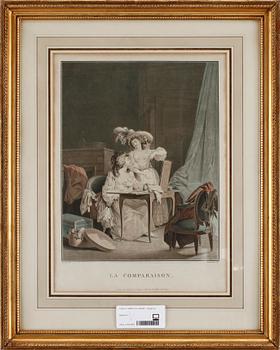 Francois Janinet · FRANCOIS JANINET, färggravyr.