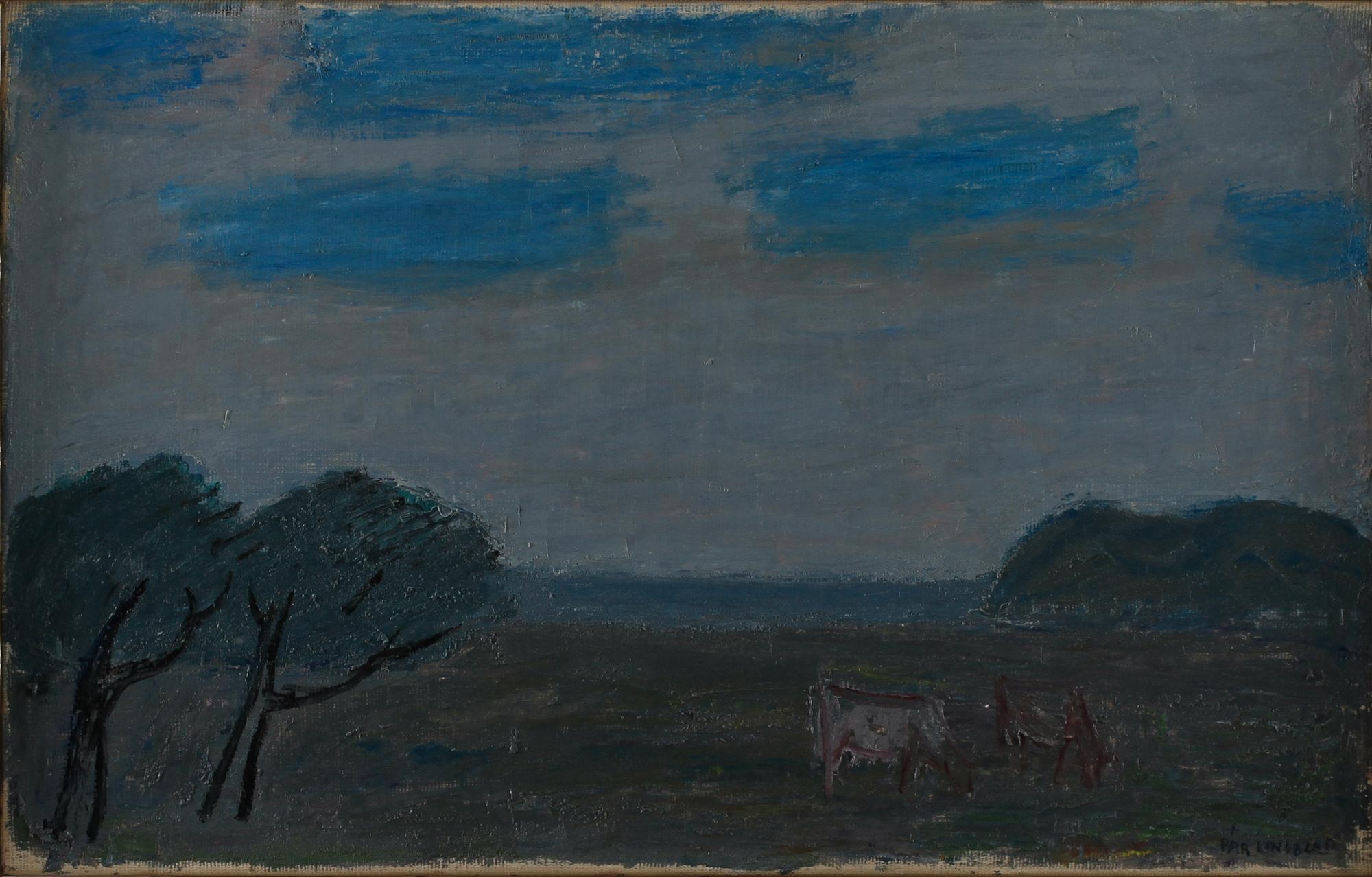 PÄR LINDBLAD, olja på duk, signerad.