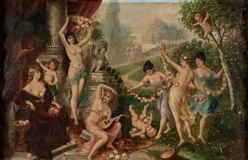 UNKNOWN ARTIST, around 1900. Oil on canvas, signed Baldy.