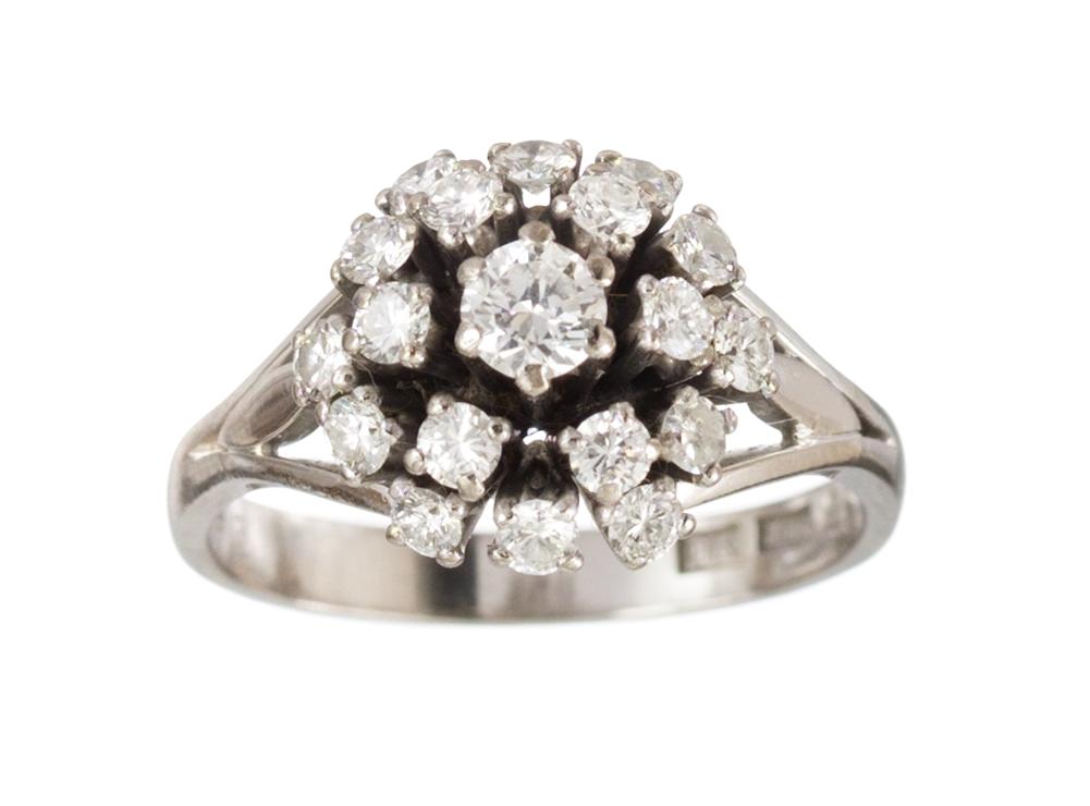 RING, briljantslipade diamanter, 0.93 ct.