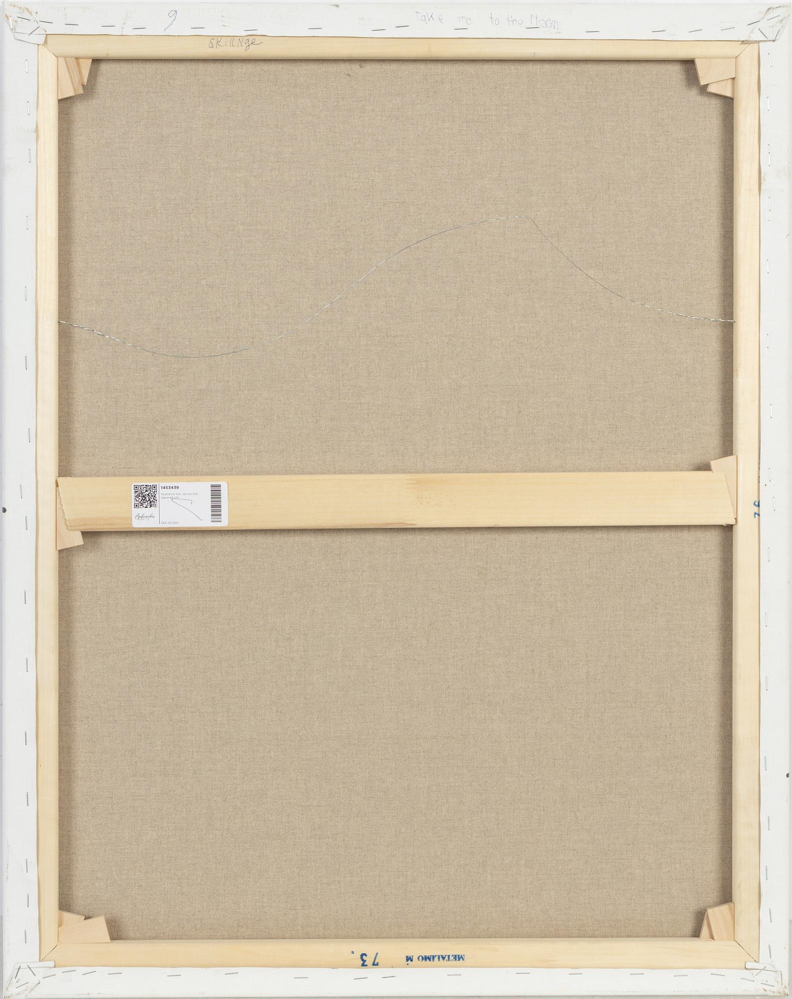 Madeleine Pyk, olja på duk, signerad.