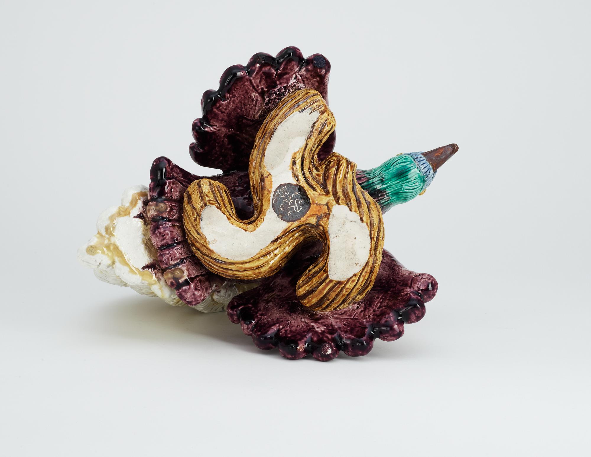 A Gunnar Nylund stoneware figure of a bird of paradise, Rörstrand.