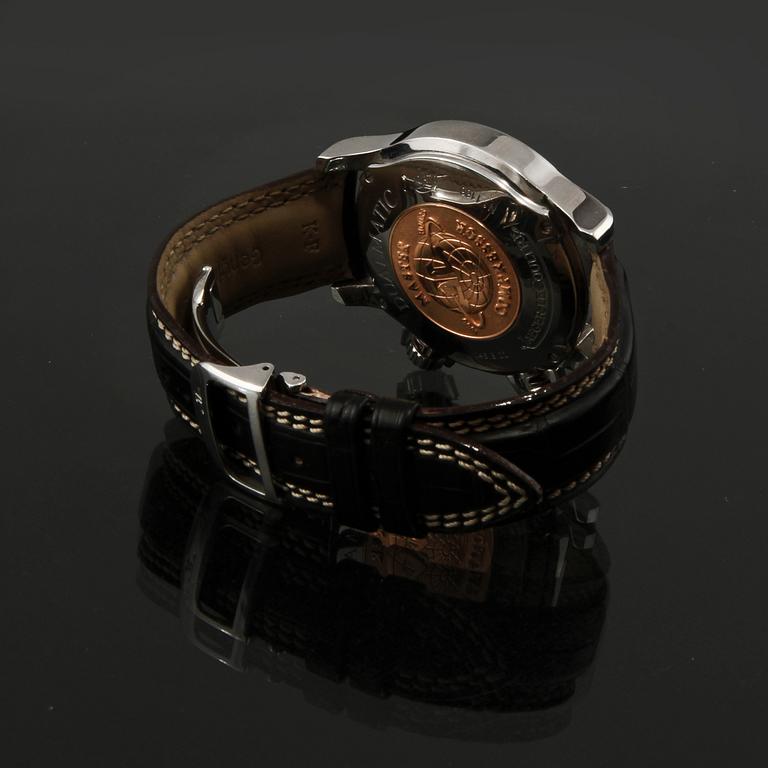 ARMBANDSUR, herr, stål, "Master Compressor Dualmatic", Jaeger Lecoultre., 2009.