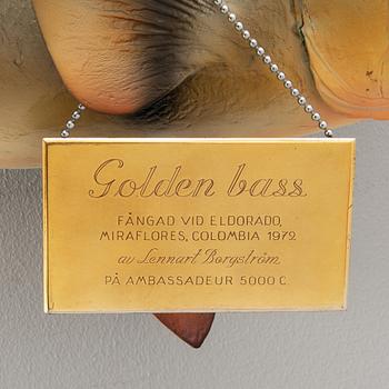 Fish sculpture "Golden bass" 1972.