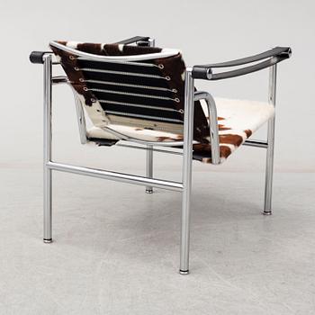 A 'LC-1' easy chair by Le Corbusier, Cassina, Italy.