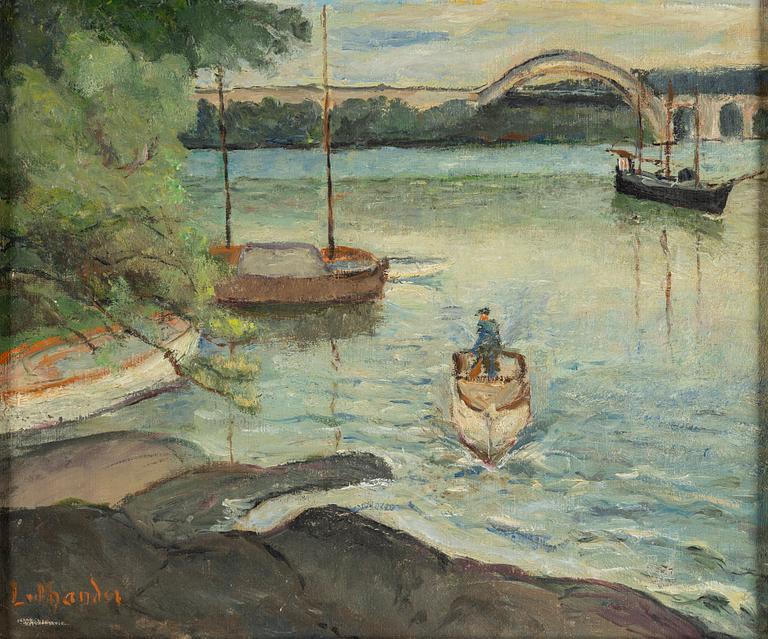 CARL LUTHANDER, oil on canvas, signed.