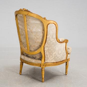 BERGÈRE, Louis XVI-stil, omkring 1900.