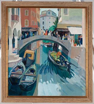 Acke Hallgren, "Kanalmotiv Venedig" (The canals of Venice).