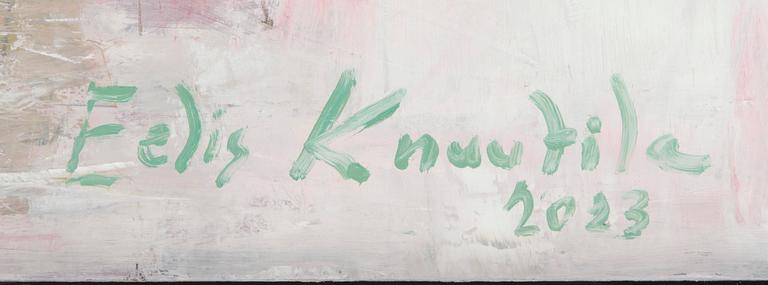 Eelis Knuutila, olja på pannå, signerad och daterad 2023.