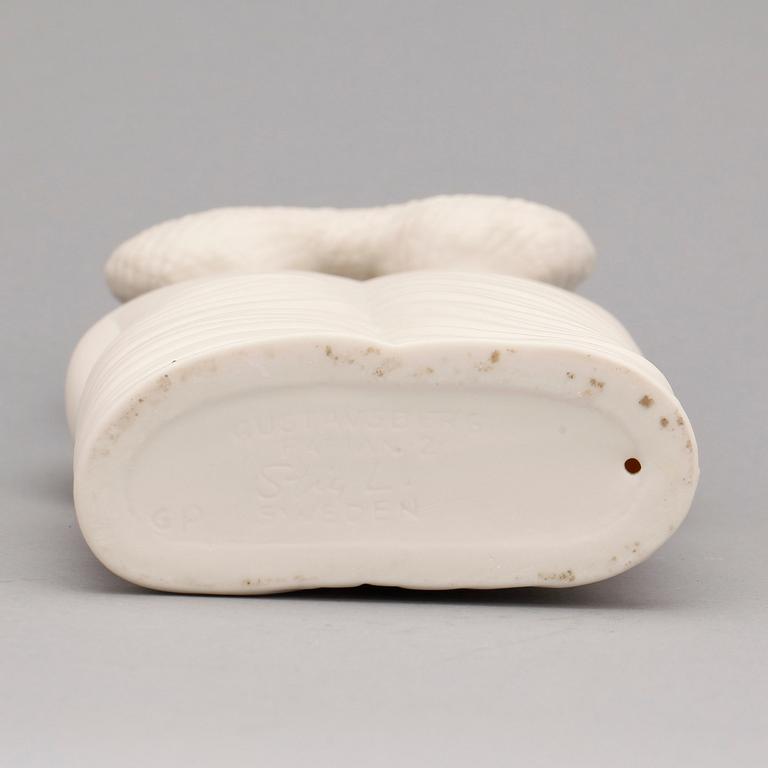 STIG LINDBERG, figurin, parian, "Tvillingarna" ur serien Figurin, Gustavsberg.