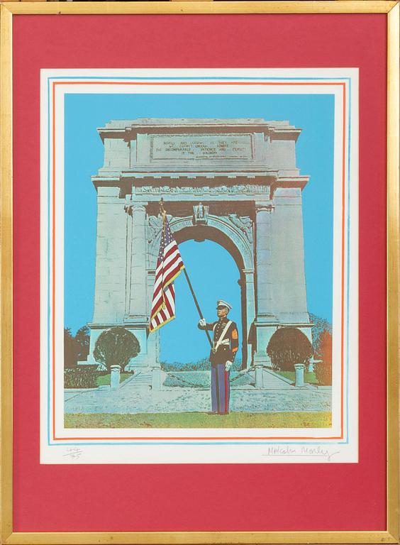 MALCOLM MORLEY, färglitografi, signerad och numrerad 44/75.