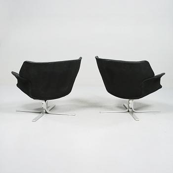 FÅTÖLJER, ett par, ur serien "Ørestad", Erik Ole Jørgensen, Dux, 1960-tal.