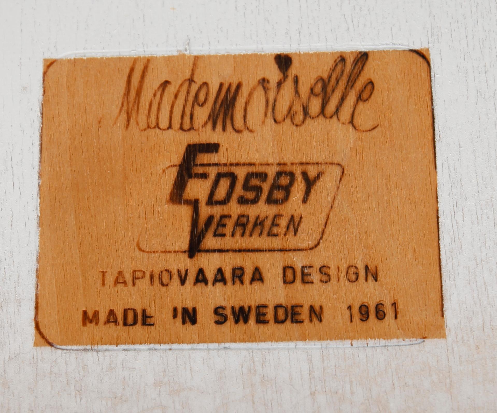 STOL, "Mademoiselle", Ilmari Tapiovaara, Edsbyverken, 1900-talets andra hälft.