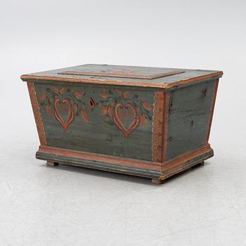 A Swedish painted chest, dated 1815.
