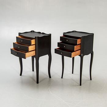 Bedside table, 2 pcs, rococo style, second half of the 20th century.