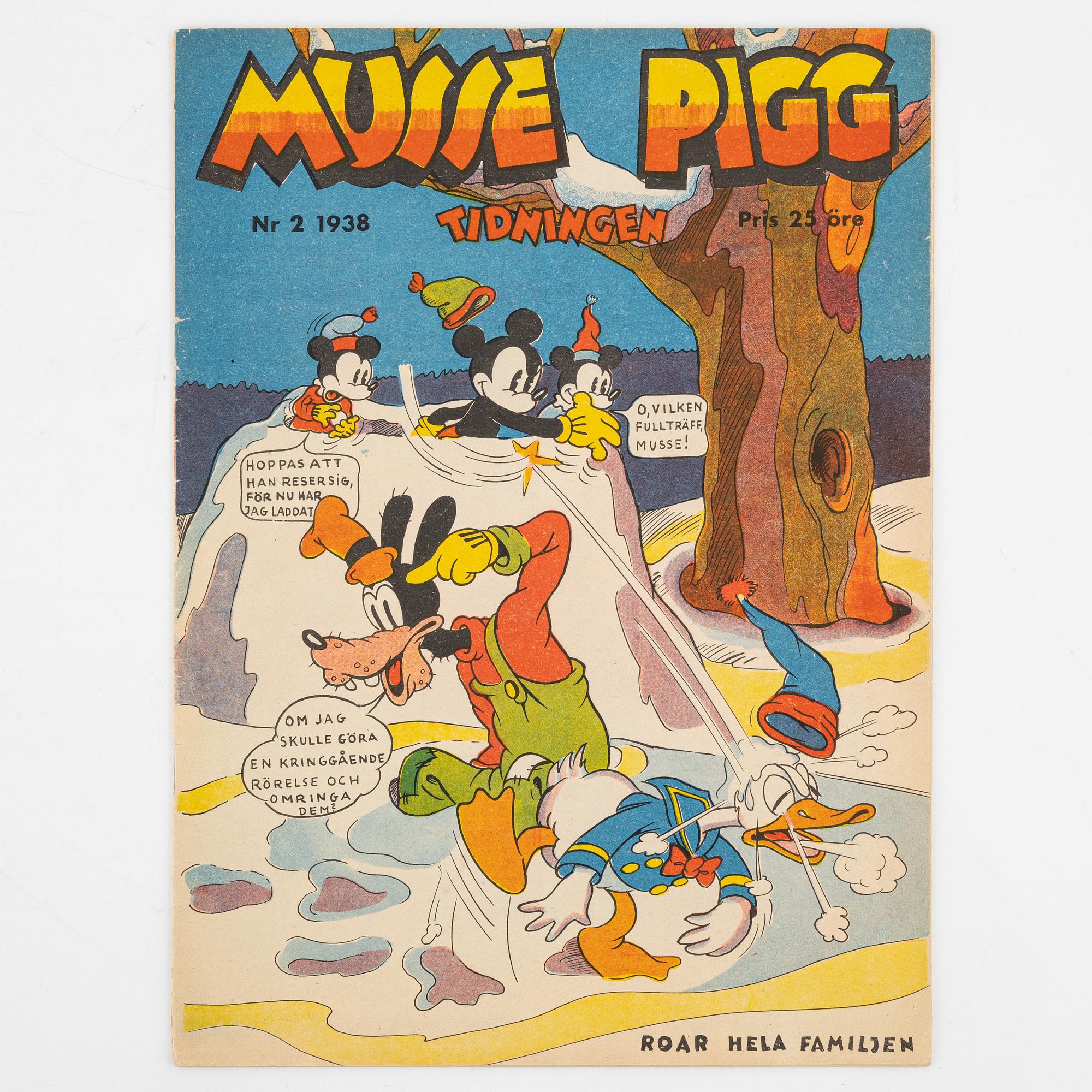 Serietidningar, "Musse Pigg Tidningen", 5 st.