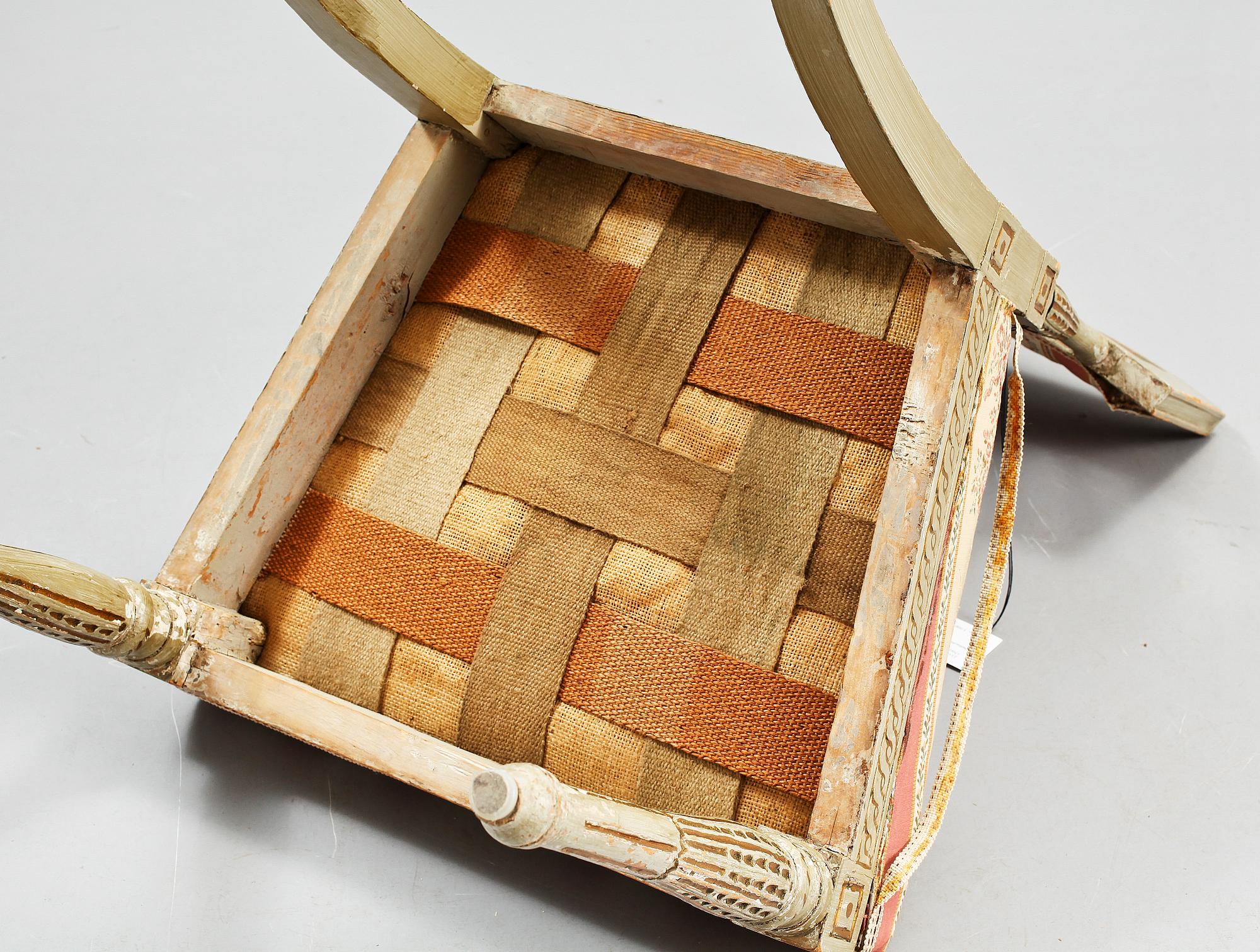 STOLAR, ett par, sengustavianska, 1700/1800-tal.