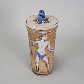 MÄRTA ANKARSVÄRD-GRÖNWALL, a faiance vase from her own workshop,  1920's-30's.