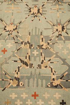 Annie Frykholm, a tapestry, tapestry weave ("Hauteliss textile"), ca 252,5-258 x 141-146 cm, signerad NK TG AFm.