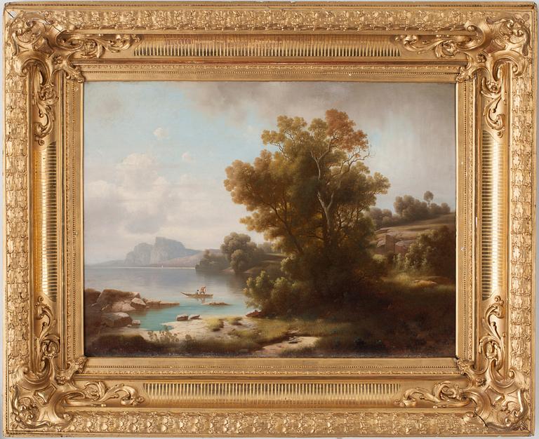 OKÄND KONSTNÄR, olja på duk, 1800-talets mitt.