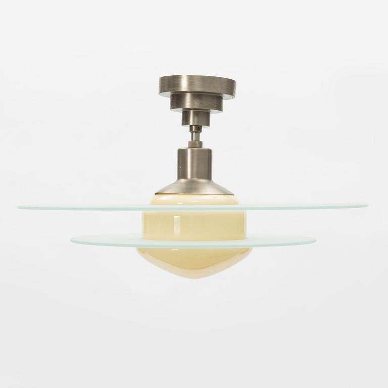 Karlskrona Lampfabrik, a model "3032" ceiling lamp, 1930's-40's.