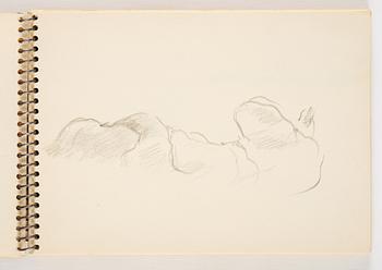 Lotte Laserstein, 1 skissblock med ca 14 teckningar varav 1 signerad.